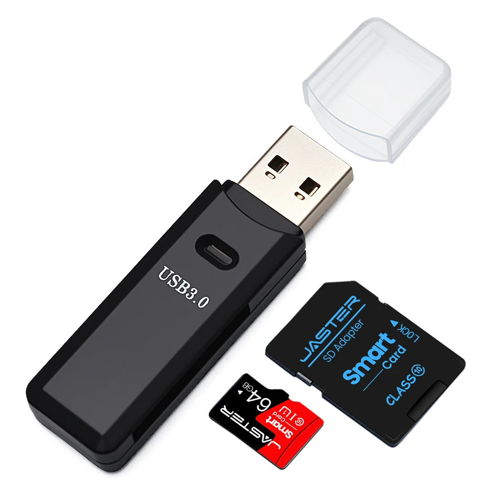 미니 고속 2 in 1 멀티 카드 리더 USB 3.0 마이크로 SD TF 카드 메모리..