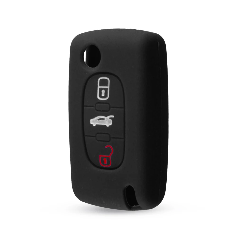 KEYYOU 2 단추 키 케이스 커버, 시트로엥 C-Crosser C3 C4 Picasso Berlingo 케이스, 푸조 파트너 Tepee 207 307 308 407