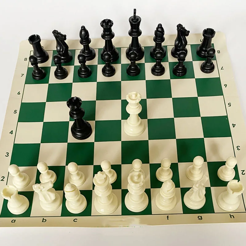 Seqüência de peças de xadrez profissional conjunto figuras estátua imitação  parques viagem família mesa jogos de tabuleiro schach crianças - AliExpress