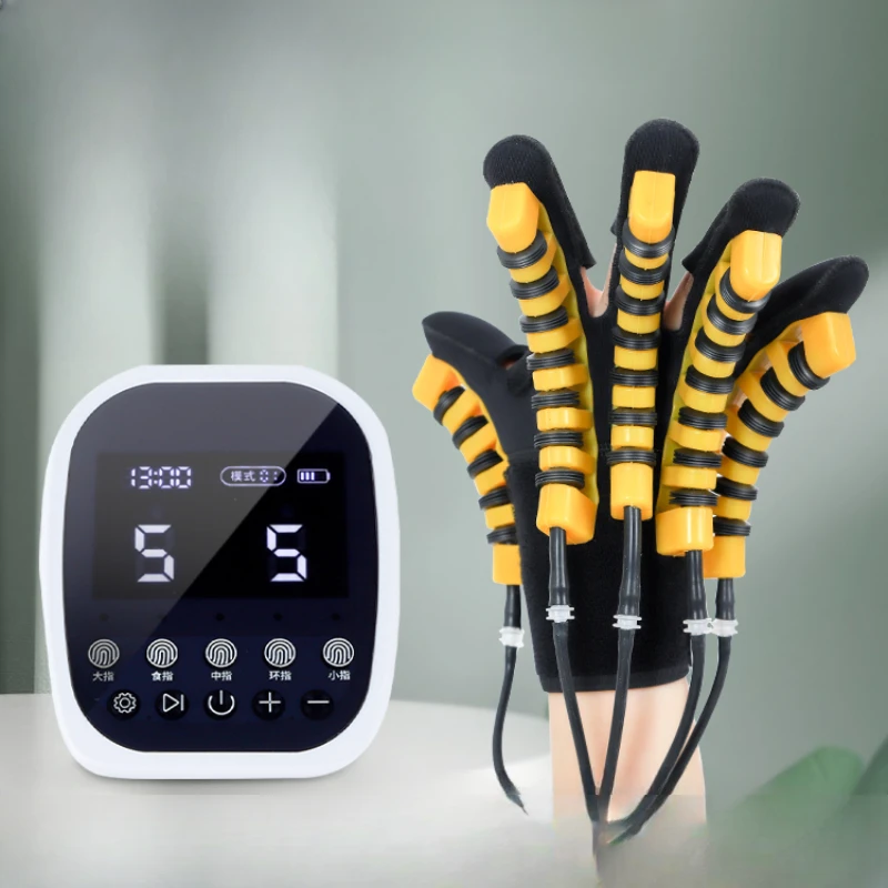 

Hand and finger rehabilitation training equipment, hemiplegia exercise gloves, stroke five finger flexion and extension
