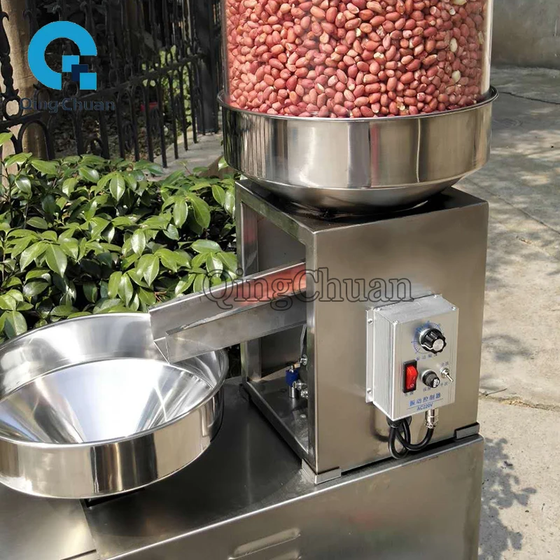Oil Press Machine 15-25kg Per Hours Peanut Seeds Squeezer Stainless Steel Business Sesame Sunflower Expeller Soybean Extraction