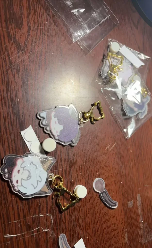 Tail Wagging Keyring Game Love And Deepspace Xavier Zayne Rafayel