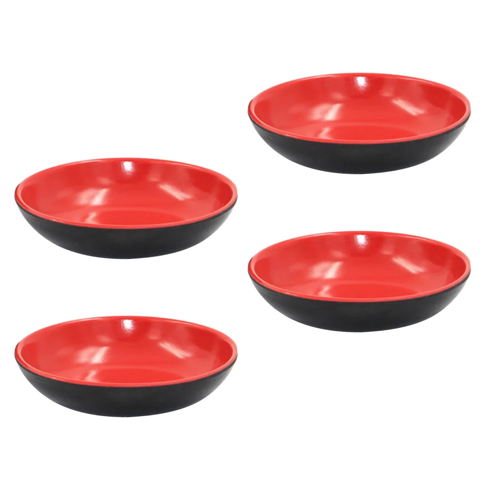 Round Sauce Dishes Food Dipping Soy Sauce Plates Melamine Seasoning Dish Appetizer