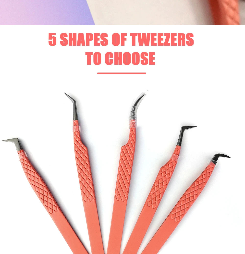 Description Picture 6 of itemEyelash Extension Tweezers High Quality Anti-Static Stainless Steel Tweezers Set Stainless Steel superhard Tweezers