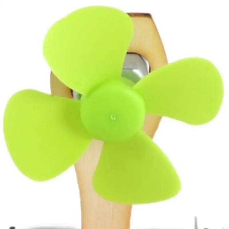 어린이 크리 에이 티브 조립 키트 과학 실험을위한 DIY 3 속도 나무 팬 가정이나 학교에서 물리학 학습 896C
