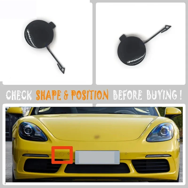 

For 17-20 Porsche 718 Cayman 718 Boxster 982 Base Convertible S MT Hatchback FRONT TOW EYE CAP COVER 982807499