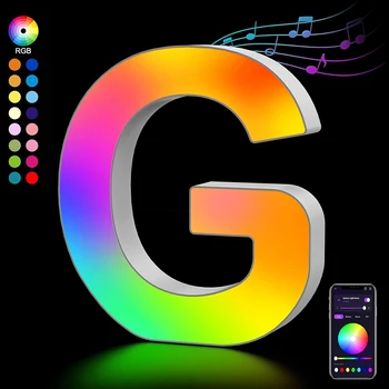 Alphabet Led Night Lights Smart APP 6