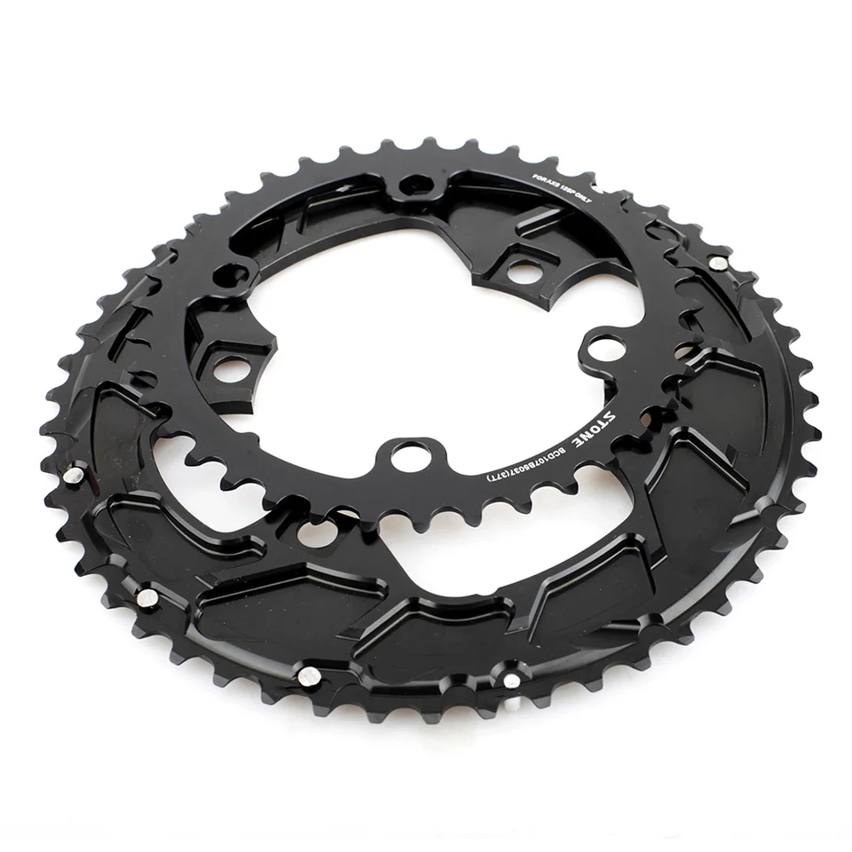 ストーン-ダブルチェーンリングbcd、12スピード、フラットトップ