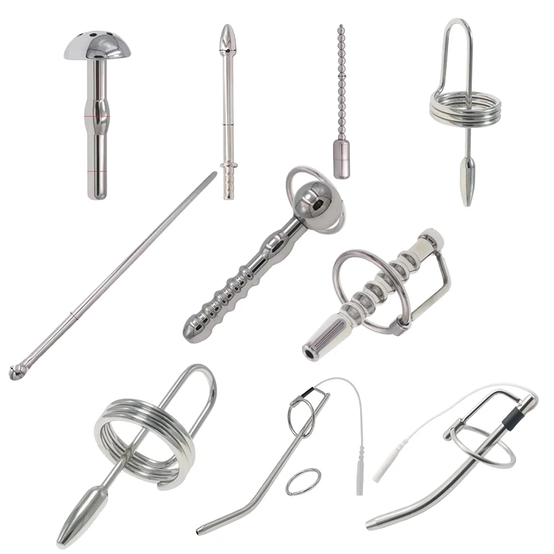 Metal Urethral Sound Catheter Dilator Penis Plug Horse Eye Stimulation Sounding Masturbator Rod Sex Toys for Men Sex Products