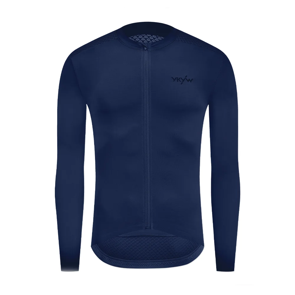 thumbnail image 1 of Maillot de ciclismo de manga larga YKYW para hombre, camiseta de carreras de bicicletas, ropa aerodinámica para equipos profesionales, accesorios para ciclismo de montaña, transpirable, 1 of 5