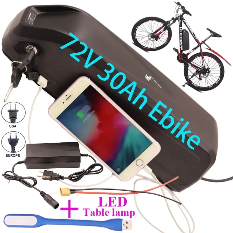 

72v 40Ah Hailong EBike Akku 72v Electric Bicycle Ncr18650b Hailong Battery 18650 Cells Pack 750W 1000W 1500W Lithium Battery