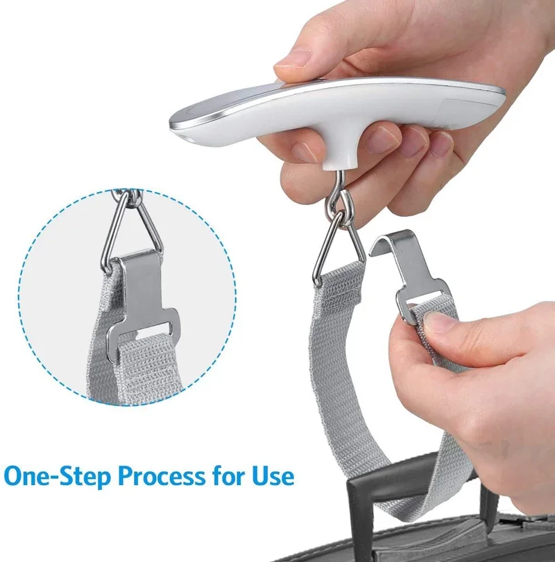 QLAB Digital Weighing Steelyard Mini Luggage Scale For Fishing Travel Suitcase