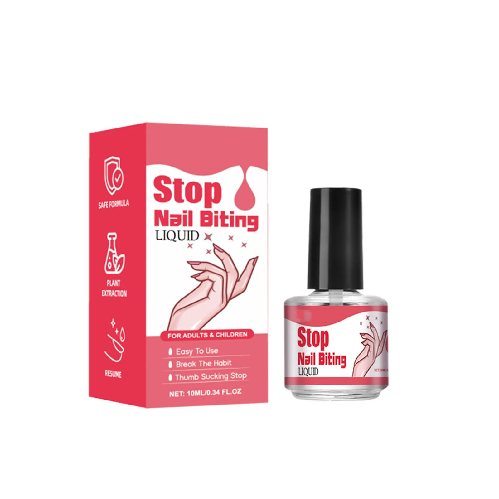 Stop Nail Biting Waters Bitter Nail Waters Helps Correct Biting Behavior Safty Thumb Sucking Stop For Kids Children 15ml nail biting stop water