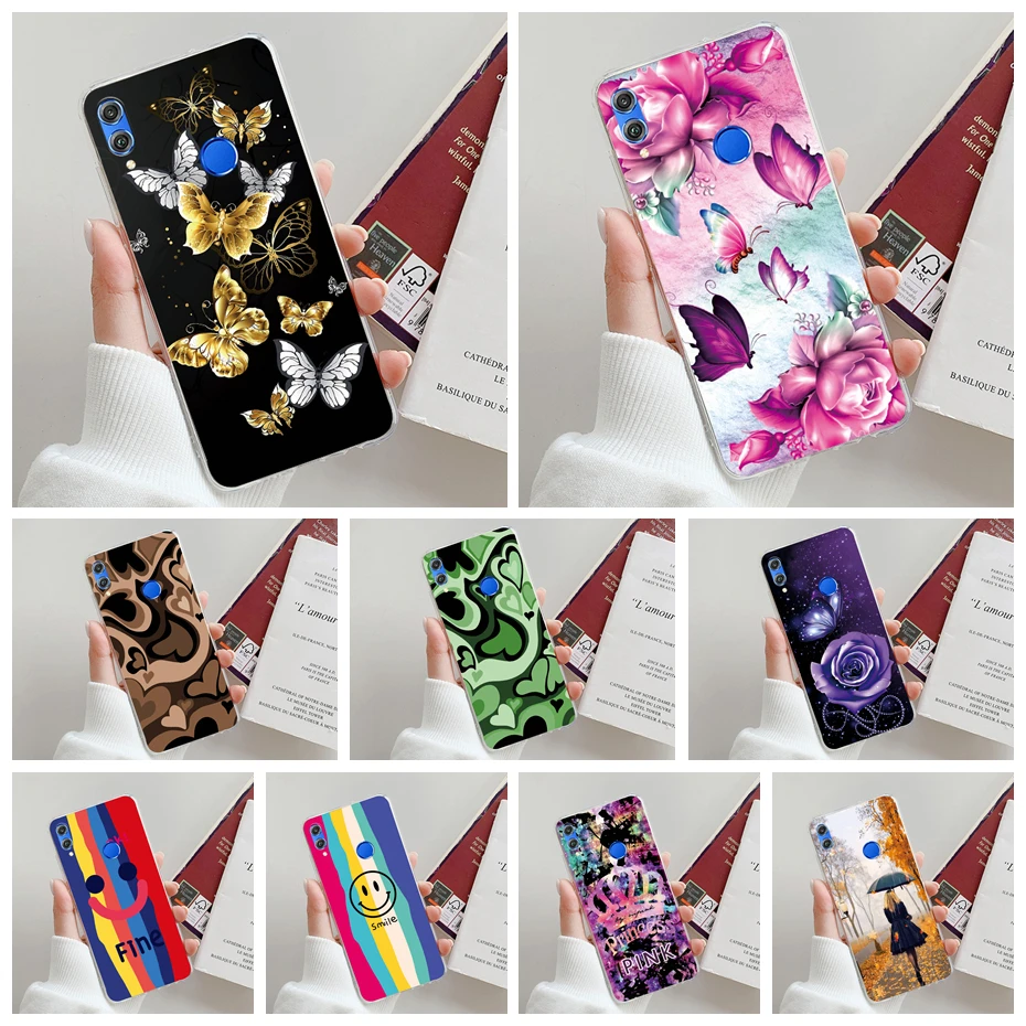Honor 8X Cover Per Huawei Honor 8X Max Custodia Cute Butterfly Flower Cover Posteriore Morbida In Silicone Su Honor 8X Hono8X 8 X Max Custodia Per Tel