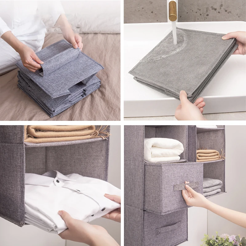 1/3/4/5Layer Storage hanging bag, multifunctional clothing organizing bag, Foldable Closet Clothes Sorting Bag Storage Pouch 3