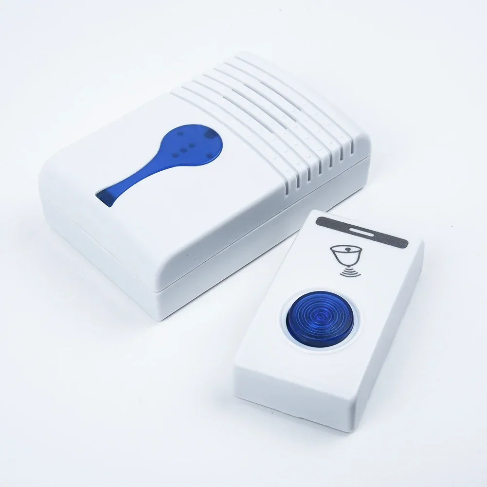 White LED Wireless Doorbell Door Bell Battery Powered LED Light 32 Tune Songs Wireless Home Security Smart Doorbells General