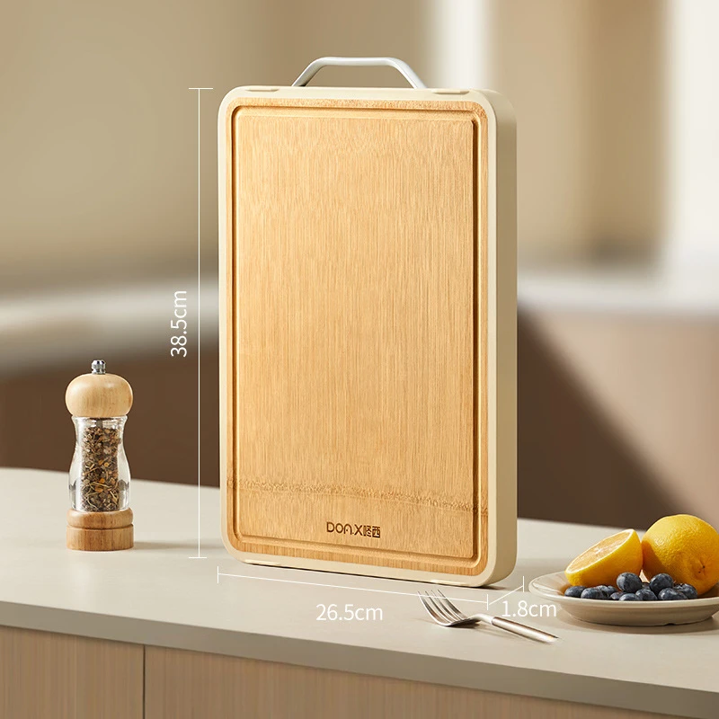 Double-Sided Meat Cutting Board Large Size Kitchen Chopping Block Cutting Board Stainless Steel Rectangular For Raw Meat