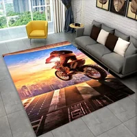 3D Motorcycle Racing Carpet Rug for Living Room Bedroom Bedside Area Rugs Sofa Washable Carpets Home Decor Non-slip Floor Mat 2