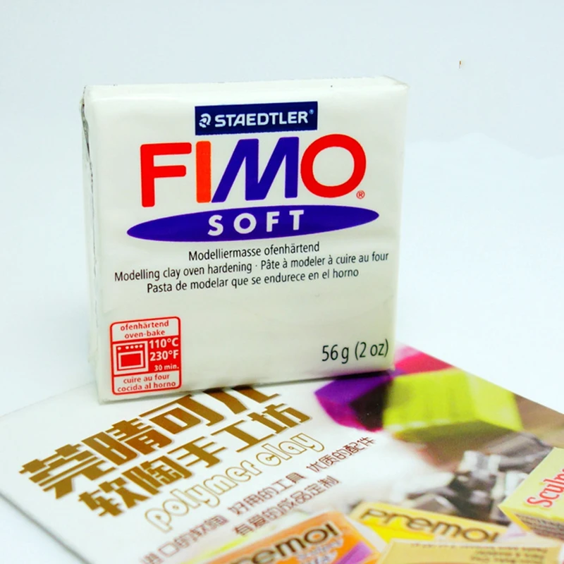 FIMO Soft Serie Polymer Clay, Black, Nr. 9, 57g 2oz, Oven-hardening Polymer  Modeling Clay, Basic Fimo Soft Colors by STAEDTLER 