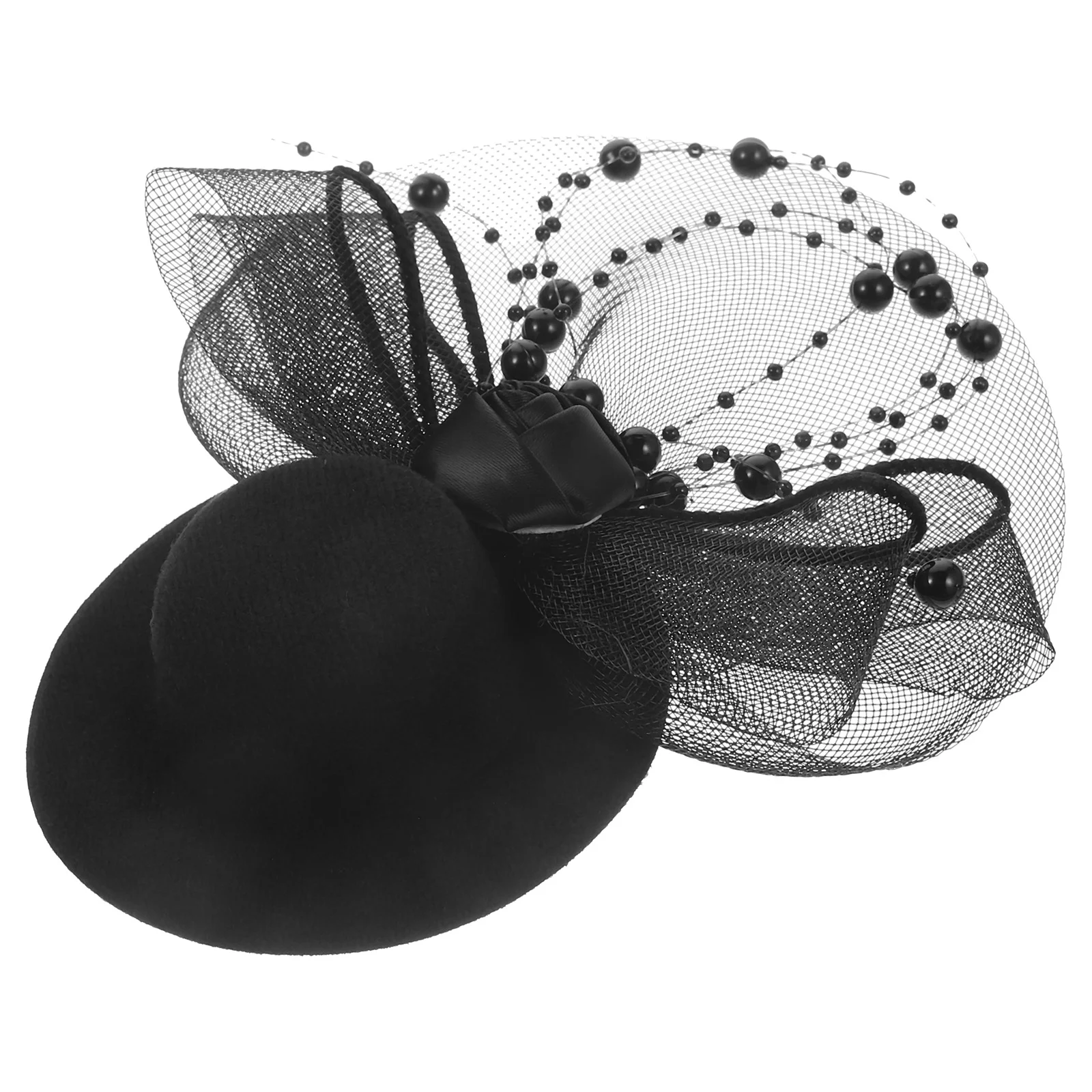 

Decorative Tea Party Hair Clip Fascinator Headpiece Bride Girl Accessories Top Hat For Women Wedding Bridal Banquet