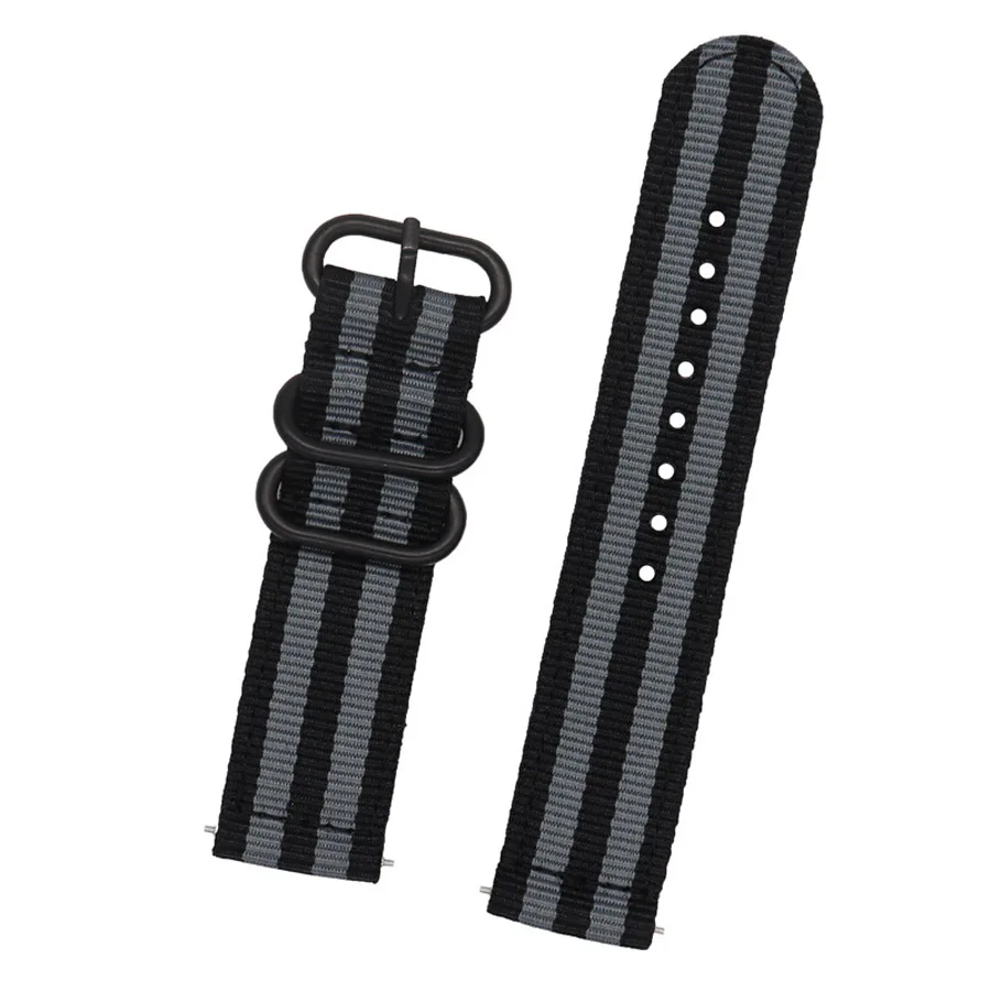Durable 24mm Canvas Nylon Strap - Versatile Wristband