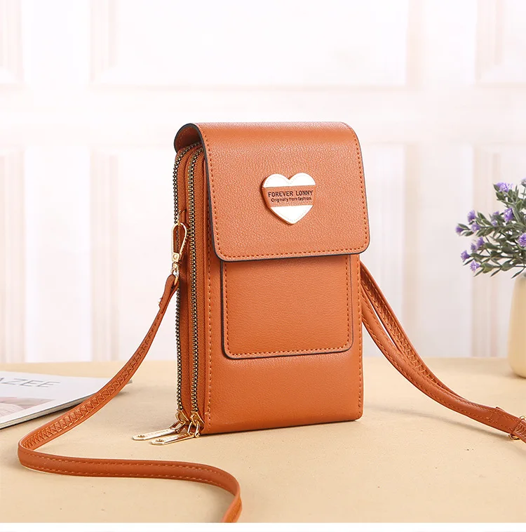 shoulder bags cute Ladies Multifunction Touch Screen Mobile Phone Bags Vintage Single Shoulder Bag Female Interior Slot Pocket Women Messenger shoulder strap