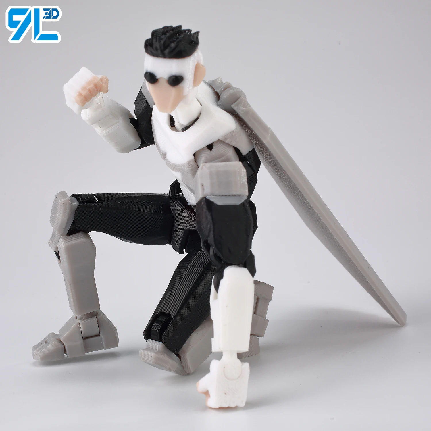 9L3D Titan 13 Invincible Figure Multi-Jointed Movable 3D Printed Dummy 13 Robo Action Figurine Statues Full Body Mechanical Doll - 4