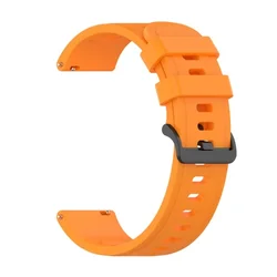 Silicone Strap Wristband Accessory for Smart Watches (20mm & 22mm) (Orange)