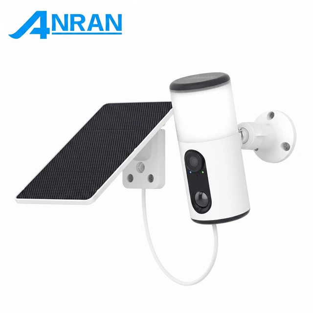 ANRAN 2K projecteur solaire Wifi caméra bidirectionnelle Audio caméra de Surveillance HD couleur Vision nocturne extérieure sans fil IP66 étanche 1