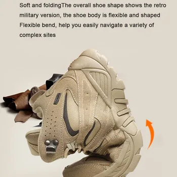 Oulylan 2024 Tactical Boots Men Breathable Military Shoes Combat Ankle Leather Army Boots For Men Outdoor Hunting Sneaker 4