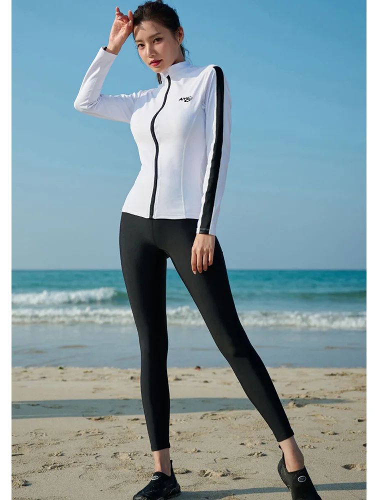 Women's Men's Swim Shirts Rash Guard Sun UV Protective T Shirts Quick Dry Tight Fit Water Surfing Swimming Running Tops Swimsuit