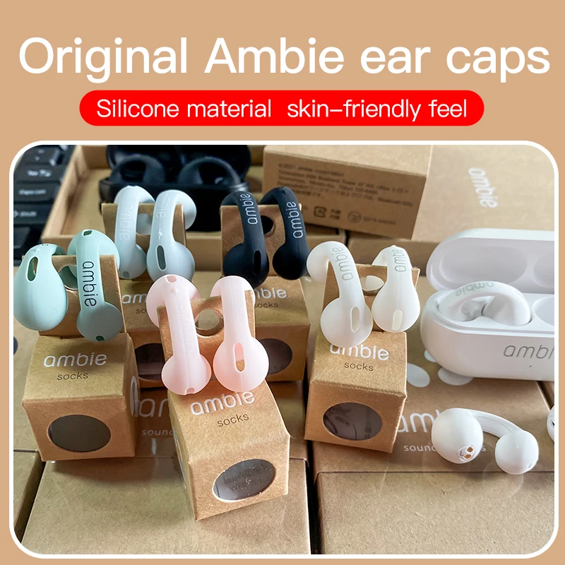 Ambie Sound Earcuffs AM-TW01 Bluetooth Earphones Replacement Sleeve  Earmuffs Protection Sleeve Silicone Ear Plug Sleeve Earcap