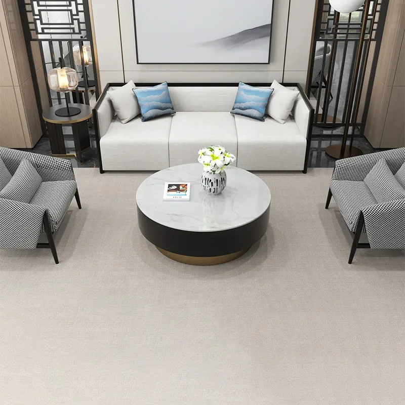 

Aesthetic Chinese Style Solid Wood Fabric Sofa Sales Office Negotiation Luxury Coffee Table Table De Salon Unique Furniture FGM