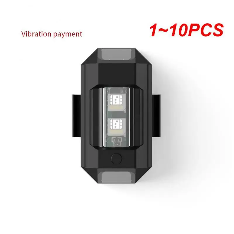 

1~10PCS Motorcycle Lights Drone Strobe Light USB LED Anti-Collision Bike Aircraft Night Flying Mini Flashing Warning Signal