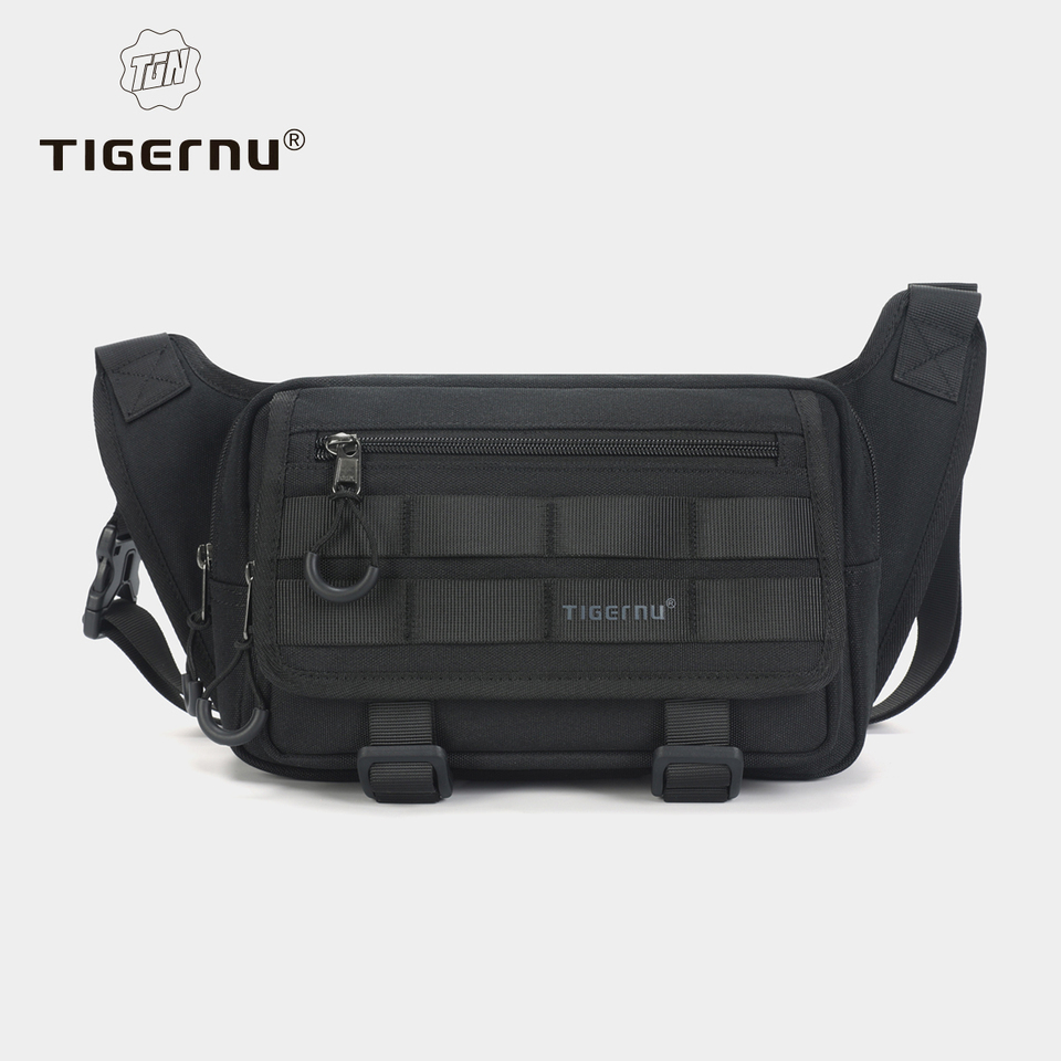 Tigernu Men's Crossbody bag Largecapacity Waist Bag Male Sling Bag Hunting Outdoor Chest Bag Hiking  Messenger Bag