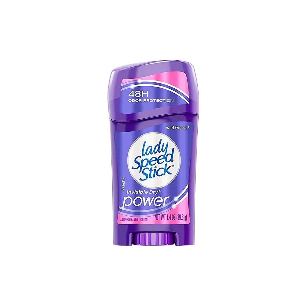 Lady Speed Stick Invisible Dry And Odor Removing Armpits Shower Fresh 1.4 oz For Men Women