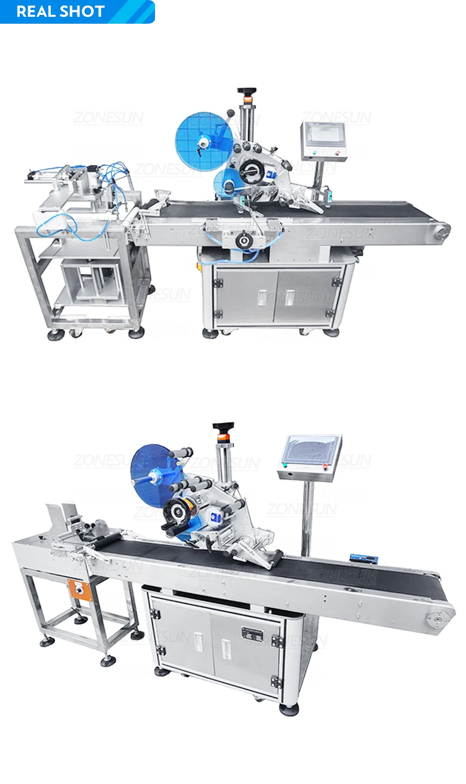 ZONESUN ZS-TBXP1 Flat Surface Sucker Feeding & Labeling Machine