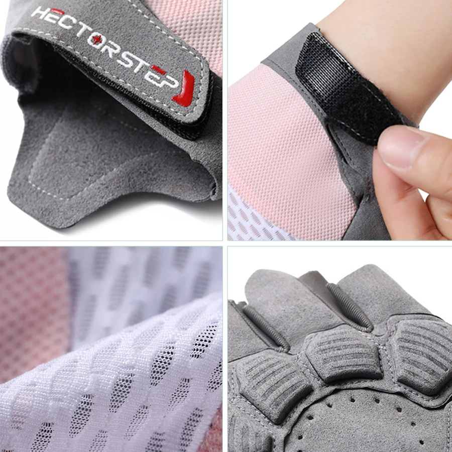 Unisex Half-Finger Cycling Gloves - Anti-Slip, Shock-Absorbing, Ideal for Outdoor Sports and Fitness