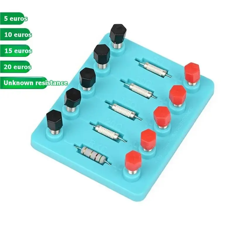 물리 실험 장비 STEM 5Ω 10Ω 15Ω 20Ω 프로젝트 옴의 법칙 실험 장치 감각 실험 장치