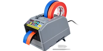 SucceBuy ZCUT-9Automatic Tape Cutting Machine Paper Slitting Dispenser 6-60 mm Adhesive Electric Tape Cutter for Product Package