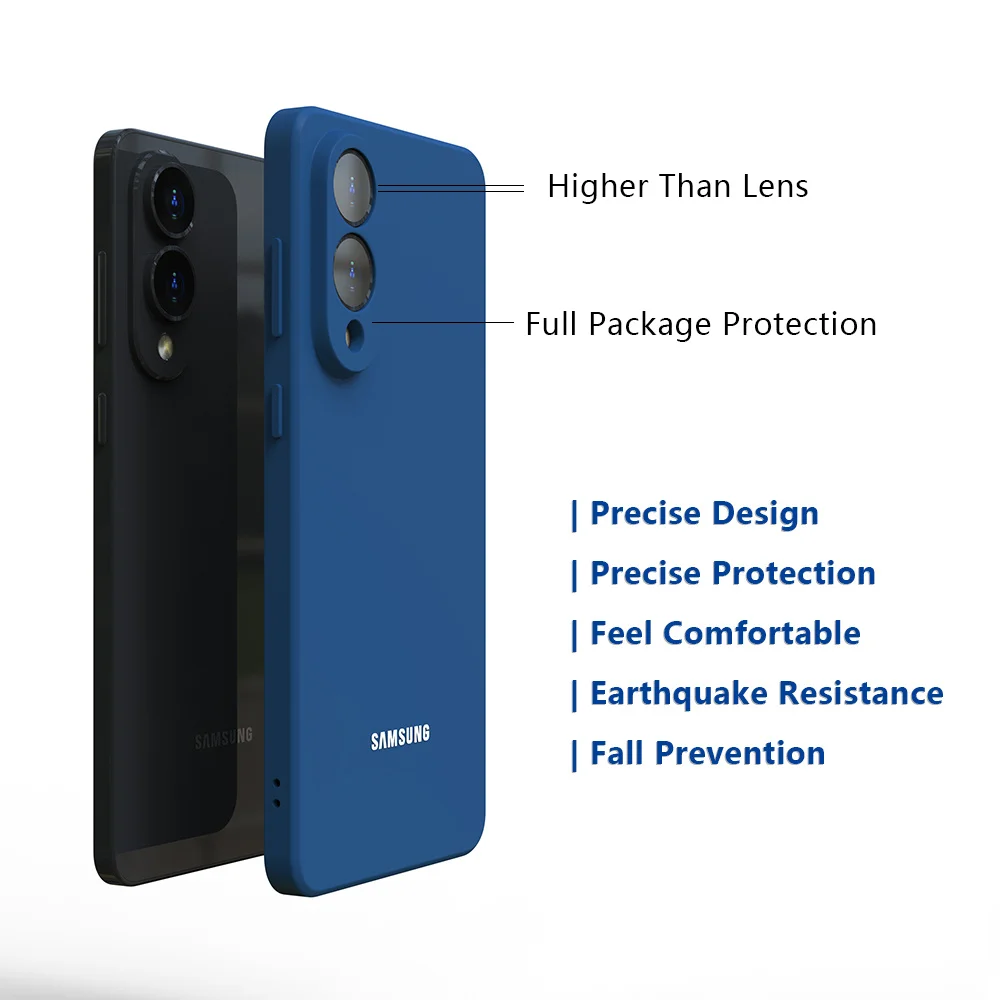 Liquid Silicone Phone Back Cover - Enhanced Protection Case for Samsung Galaxy S25 Series