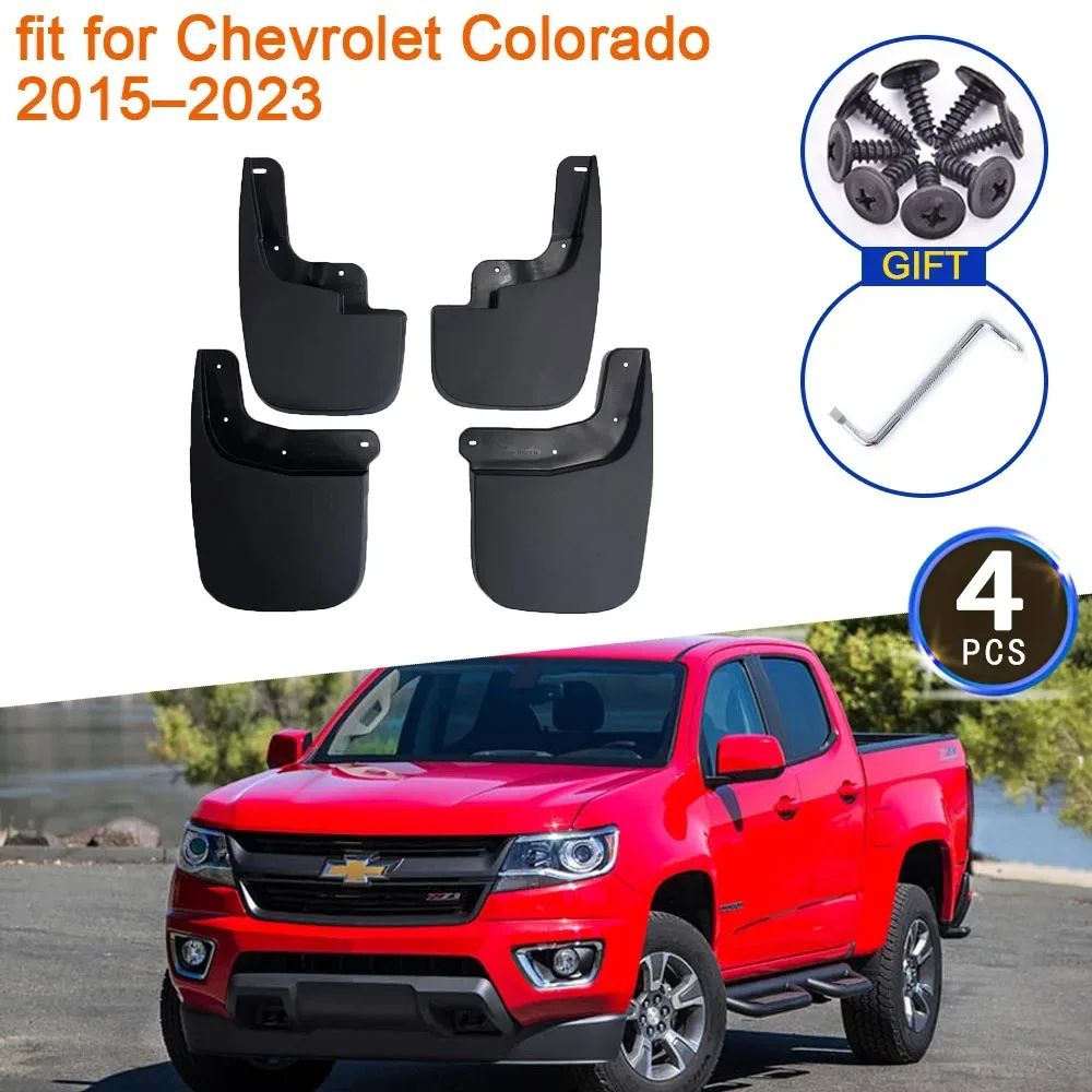 

For Chevrolet Colorado S10 GMC Canyon 2015 2016 2017 2018 2019 2020 2021 2022 2023 Splash Mudguard Fender Mudflap 4x Accessories