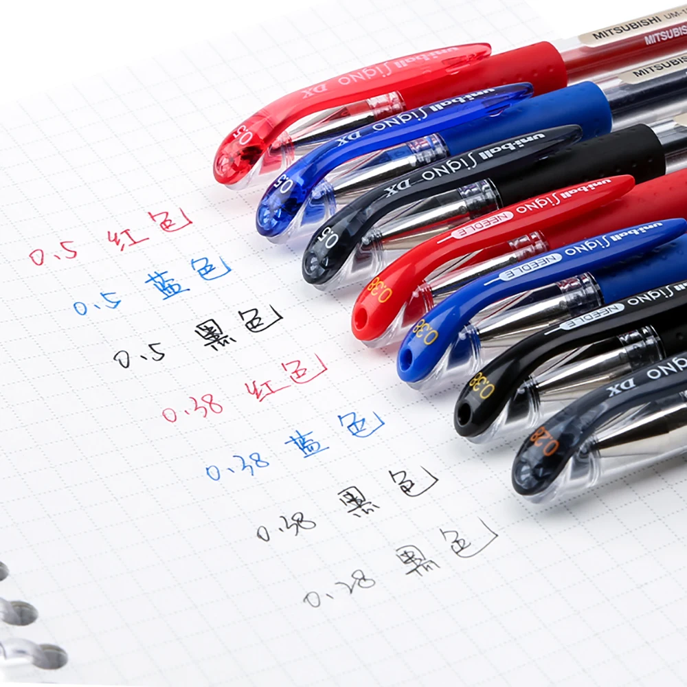 10pcs Mitsubishi Uni Gel Pen UM-151 High Capacity Quick Drying 0.38mm Business Office Ballpoint Pen School Supplies Statione 6