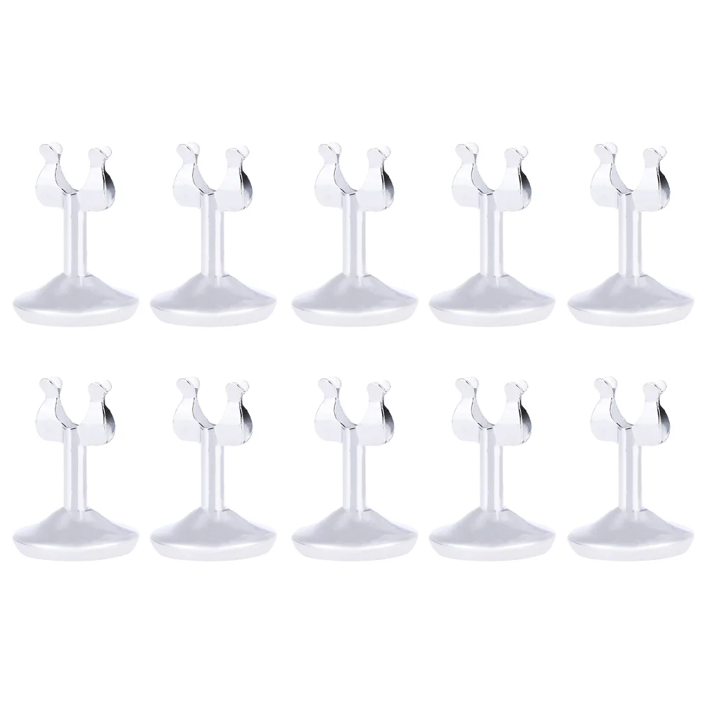 Table Holder Stainless Steel: Seating Labels Placecard Clips Stands 10pcs Wedding Setting Place Photo Picture Cards Reserved