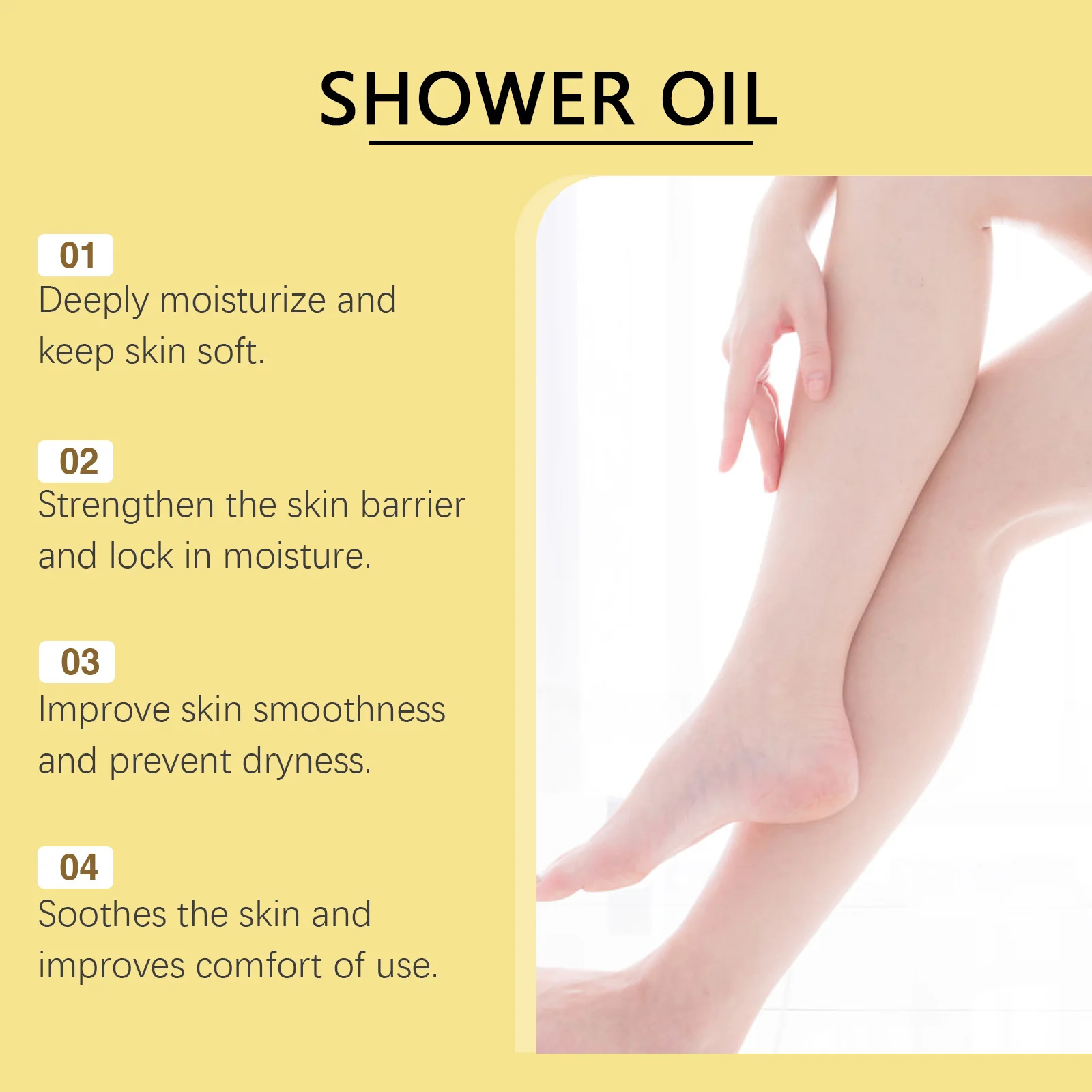 Coconut Bath Oil Deep Cleansing Moisturizing Lightening Chicken Skin Exfoliating Body Scrub Cream Smooth Brightening Shower Oil