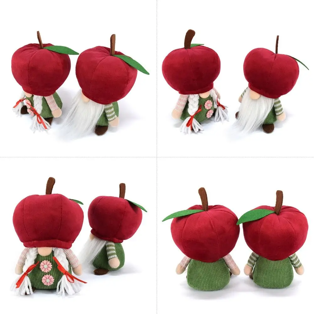 Funny PP Cotton Red Faceless Doll Fluffy Soft Rudolf Fruit Dwarf Doll Comfortable Collection Gnomes Plush Toys Children Girl