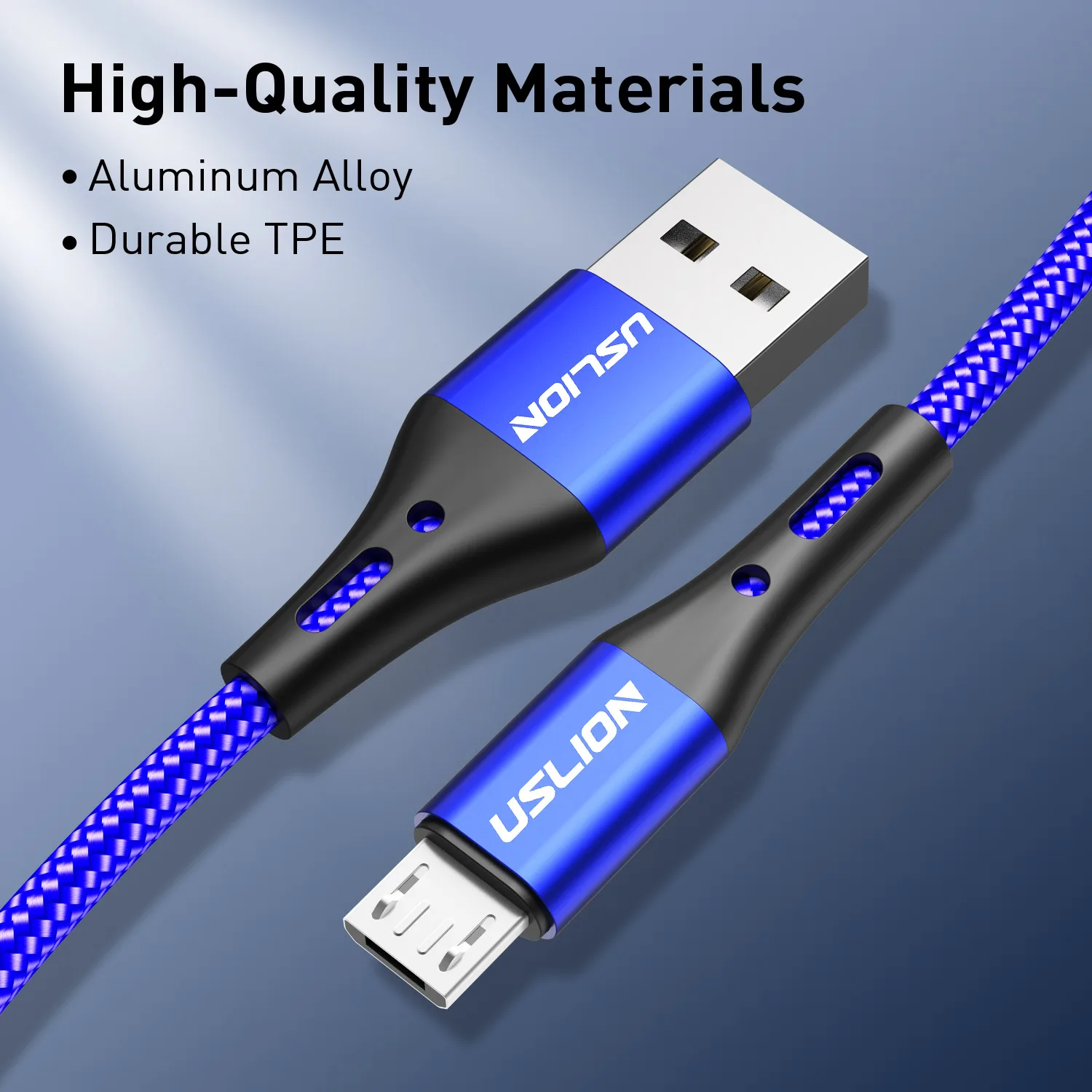 3A 0.5m/1m/2m/3m 고속 충전 데이터 케이블 USB to 마이크로 스마트 전원 차단 모바일 폰 충전기 액세서리 밀렛 안드로이드용