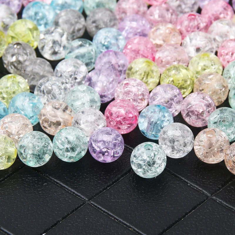 Cuentas Acrílicas Transparent AB, 1000 Piezas, Redondas, Color Mezclados, 4mm, Agujero: 1,5mm - AliExprs