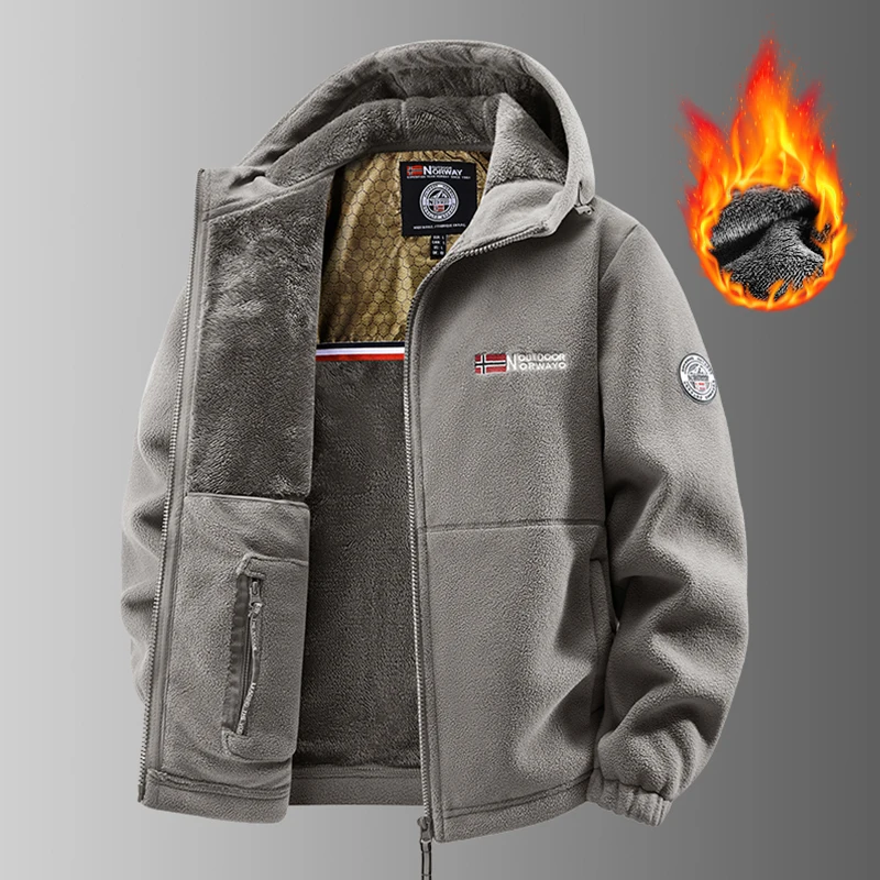 في الهواء الطلق الشتاء القطبية جاكيت من الصوف الرج...