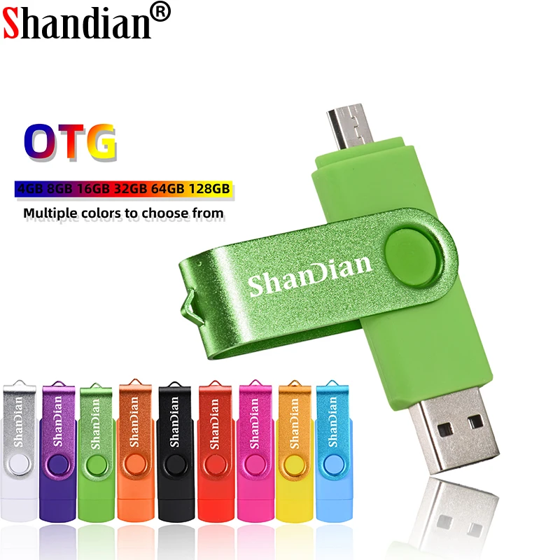 3in1 OTG 2.0 USB Flash Drive for Smartphone 4GB 8GB 16GB 32GB 64GB Memory Stick Pendrive External Storage SHANDIAN usb flash drive flash drive